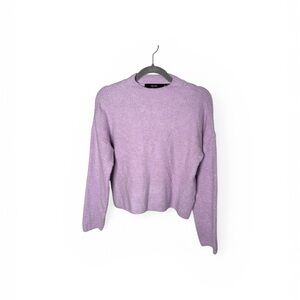 Vero Moda Lavender Purple Ribbed High Neck Sweater Size Small